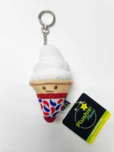 Plushie Planet® - Hong Kong Snack Series - Ice Cream Keychain (香港小食系列 - 軟雪糕吊飾)