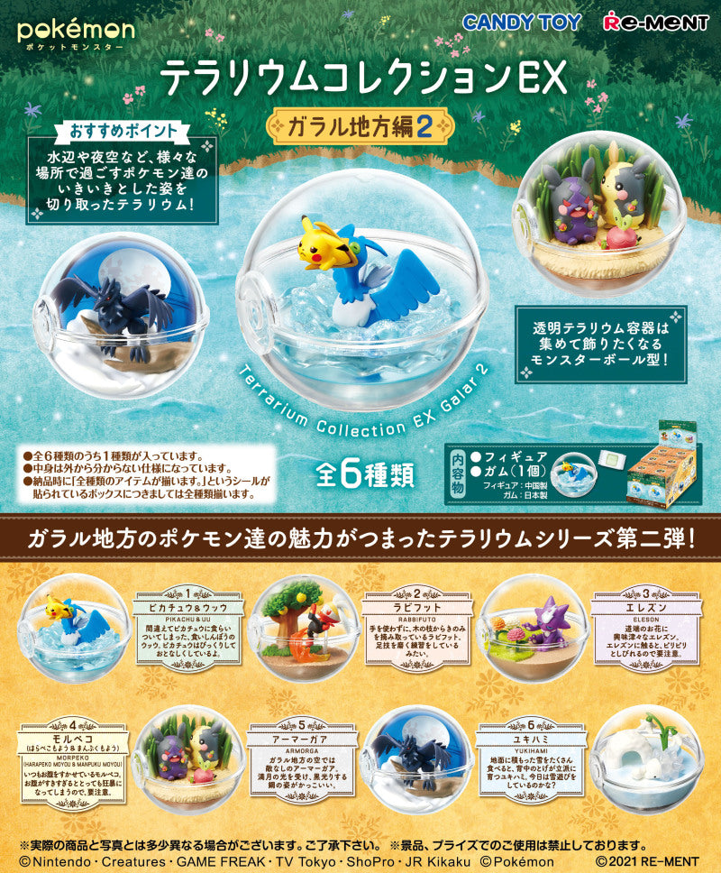 Re-Ment - Pokemon Terrarium Collection Ex Galar Region 2 (Original Box Complete Set of 6)
