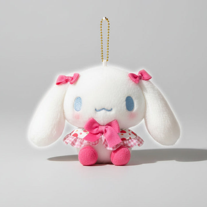 Sanrio - Cinnamoroll Strawberry Dress Keychain Plush Doll