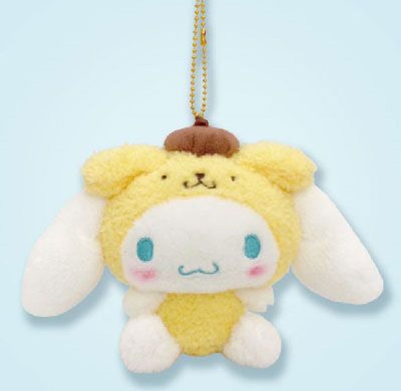 Nakajima - Sanrio Cinnamoroll 20th Anniversary Narikiri Pompompurin Keychain Plush Doll