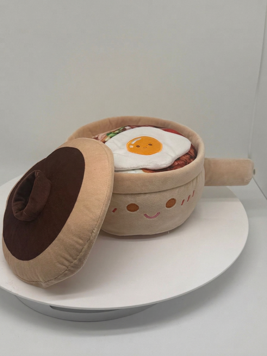 Plushie Planet® - Hong Kong Snack Series - Claypot Rice Plush (香港小食系列 - 煲仔飯公仔)
