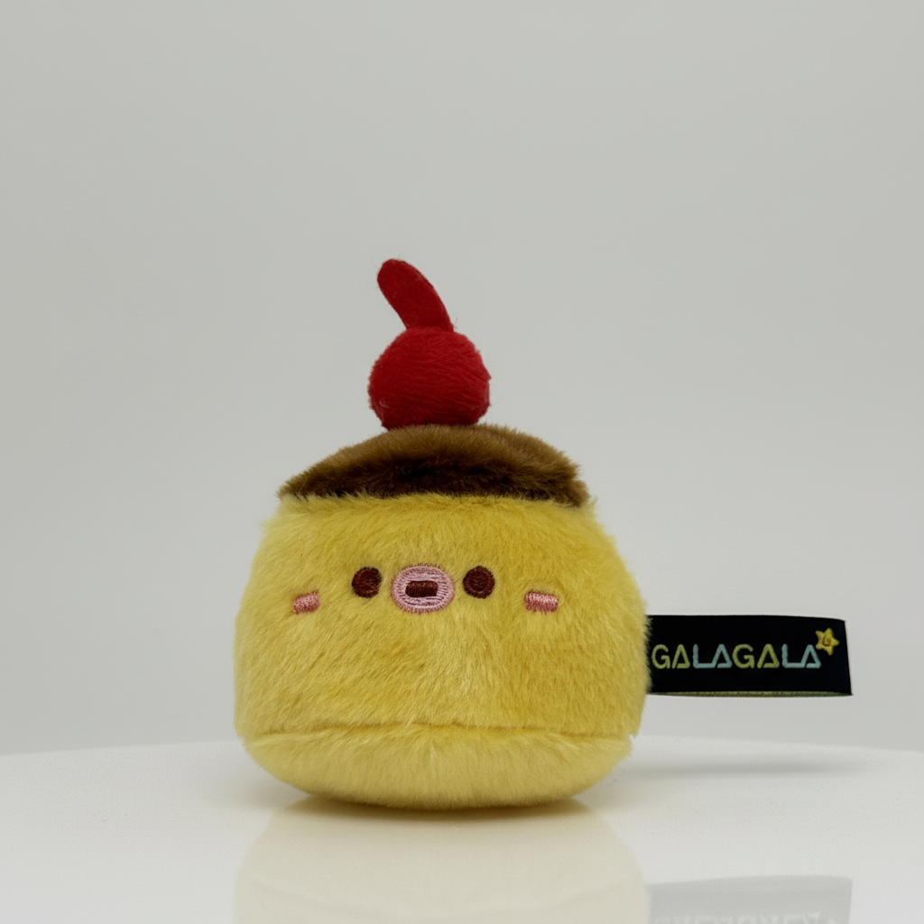 Plushie Planet® - Thick Lip Series - Pudding Keychain (厚唇系列 - 布甸吊飾)