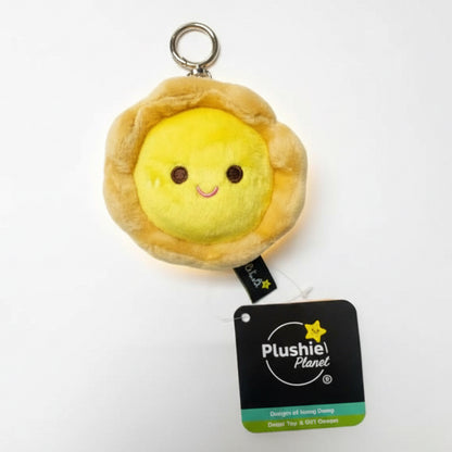 Plushie Planet® - Hong Kong Snack Series - Egg Tart Keychain (香港小食系列 - 蛋撻吊飾)