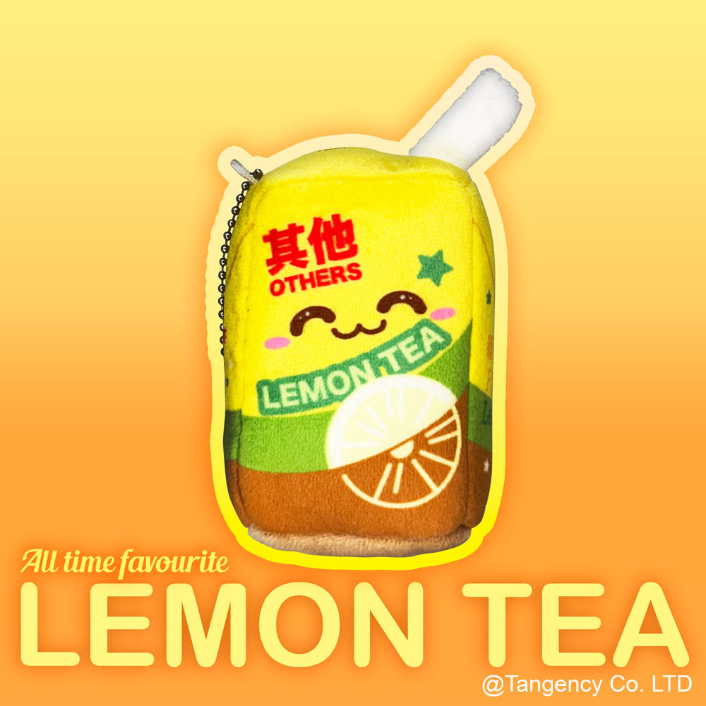 Plushie Planet® - Hong Kong Snack Series - Carton Lemon Tea (香港小食系列 - 紙包檸檬茶吊飾)