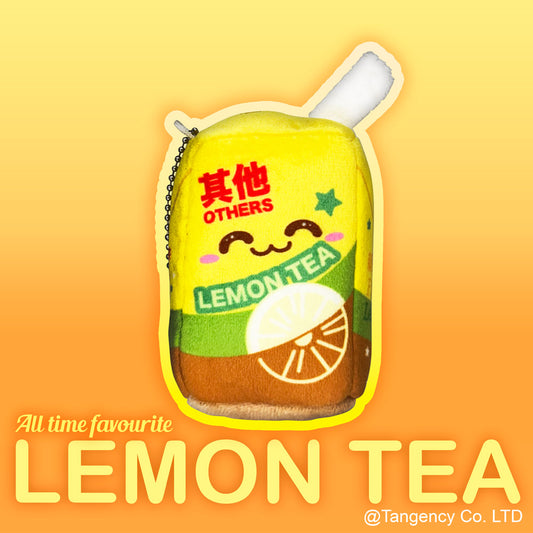 Plushie Planet® - Hong Kong Snack Series - Carton Lemon Tea (香港小食系列 - 紙包檸檬茶吊飾)