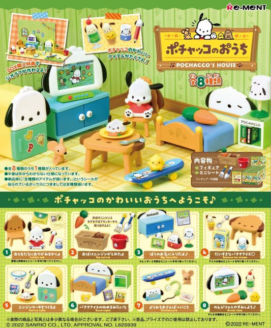 Re-Ment - Pochacco's House (Original Box Complete Set of 8)
