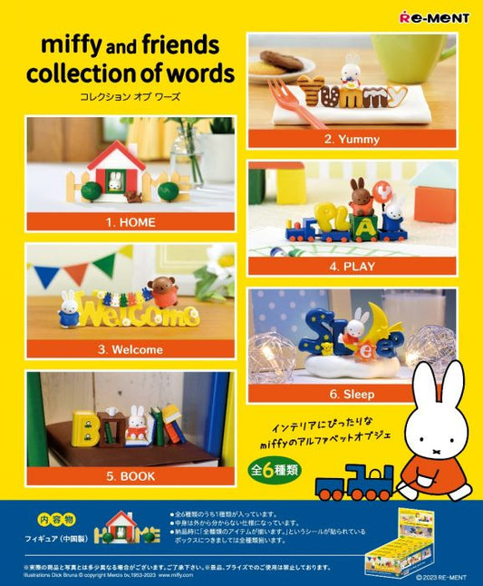 Re-Ment - Miffy Collection Of Words (Original Box Complete Set of 6)