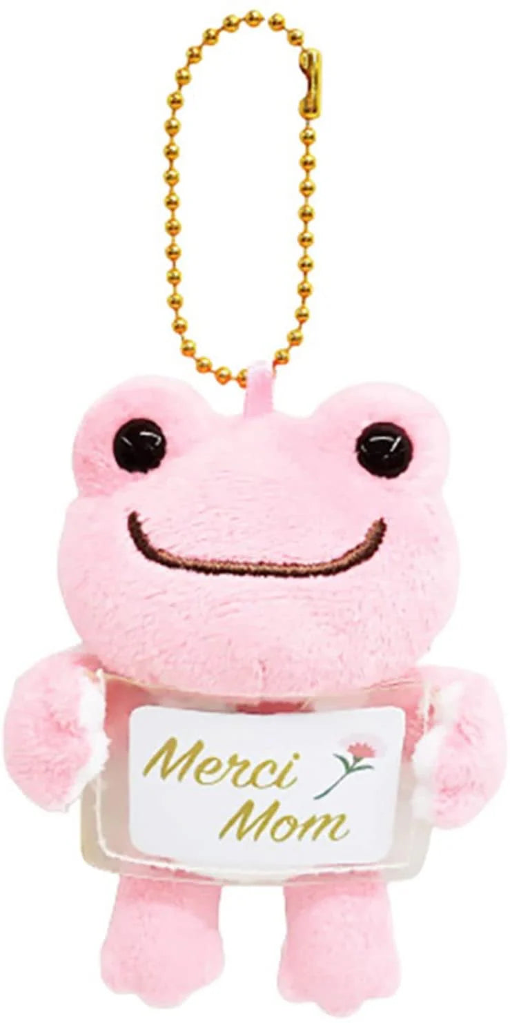 Pickles the Frog - Merci Mom Pink Keychain Plush Doll