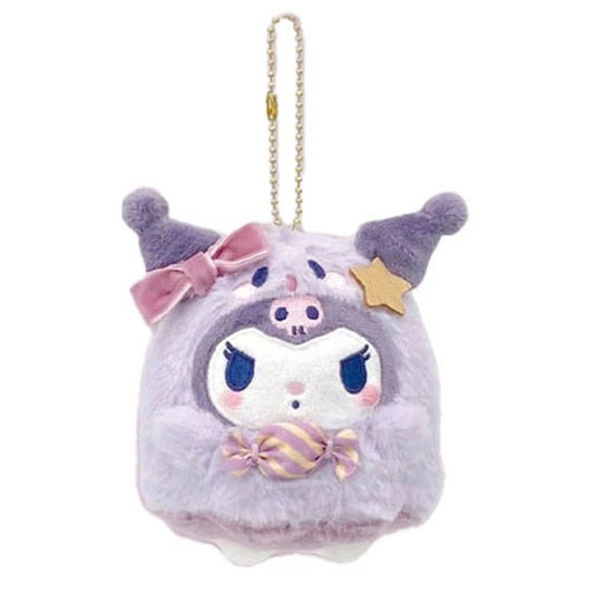 Sanrio - Kuromi Ghost Mascot Keychain Plush Doll