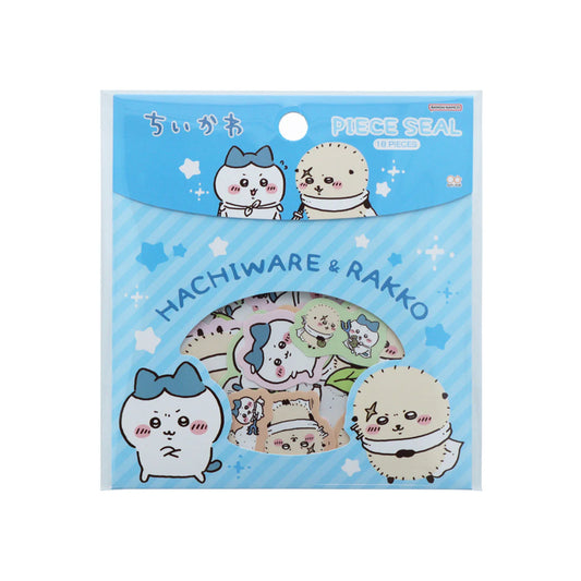 Spiral Cute - Chiikawa Piece Seal Stickers (Hachiware x Rakko)