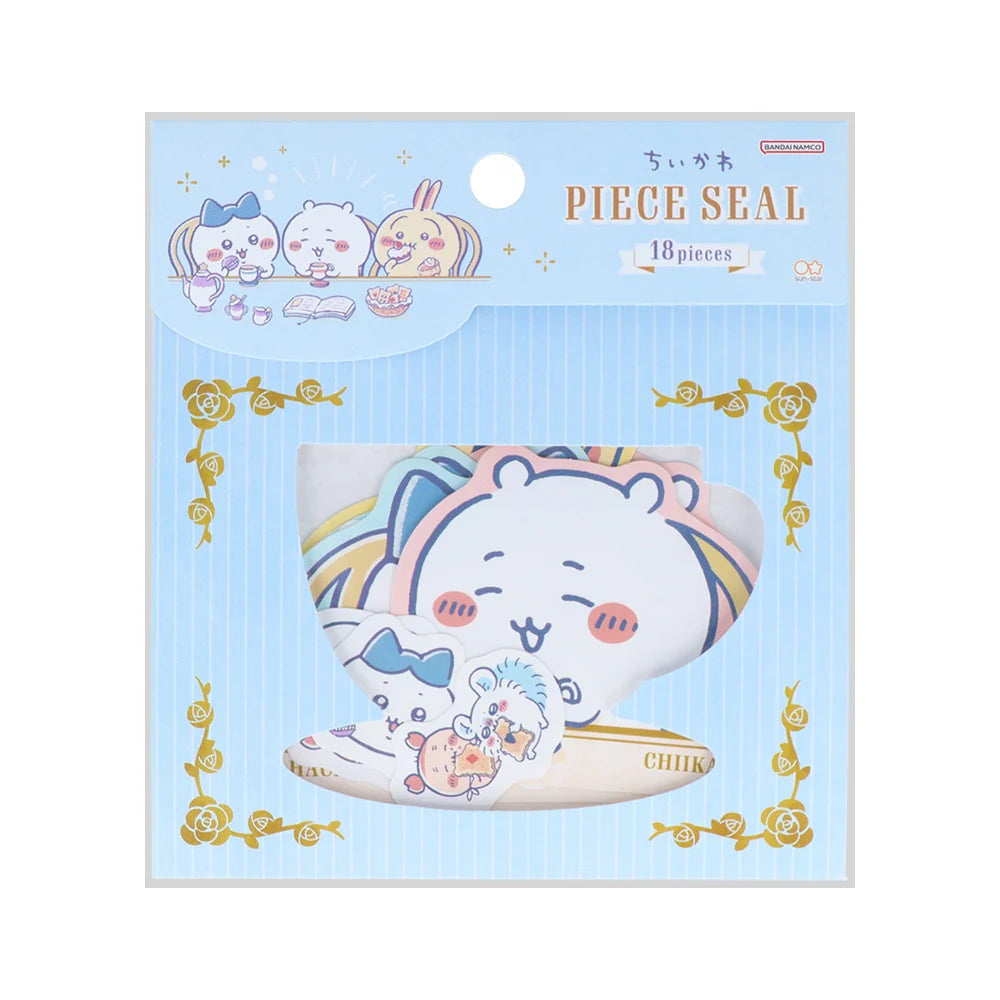 Spiral Cute - Chiikawa Piece Seal Stickers (Tea Time)