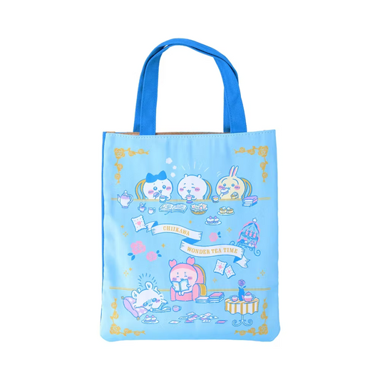 Spiral Cute - Chiikawa Wonder Tea Time Mini Tote Bag (Blue)