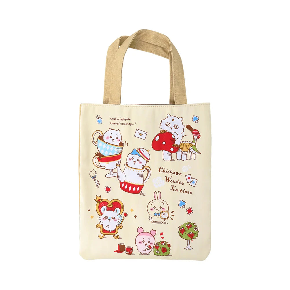Spiral Cute - Chiikawa Wonder Tea Time Mini Tote Bag (Beige)