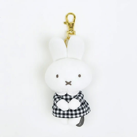 Miffy Gingham Mascot Series - Chokkorisan Key Charm (Black)