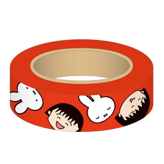 Chibi Maruko Chan - Maruko Meets Miffy Masking Tape (Red)