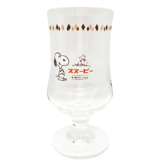 Peanuts Snoopy Retro Cafe Float Glass