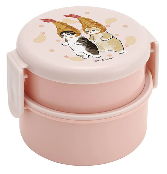 Skater - Mofusand 2 Tier 500ml Antibacterial Lunch Box