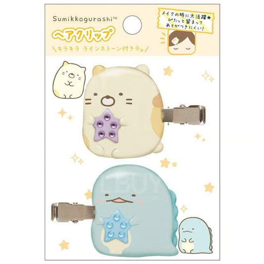 San-X - Sumikko Gurashi Mascot Hair Clips (Neko & Tokage)