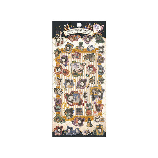 San-X - Sentimental Circus Reminiscence Rabbit and New Moon Museum Theme Sticker (Type A)