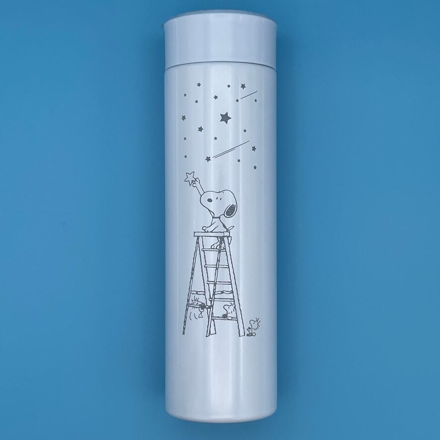 Marimocraft - Peanuts Snoopy Twinkle Star Ultra-Lightweight Stainless Steel Bottle (White)