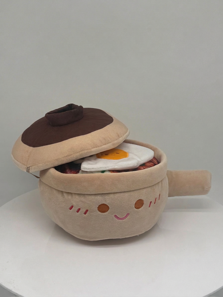 Plushie Planet® - Hong Kong Snack Series - Claypot Rice Plush (香港小食系列 - 煲仔飯公仔)