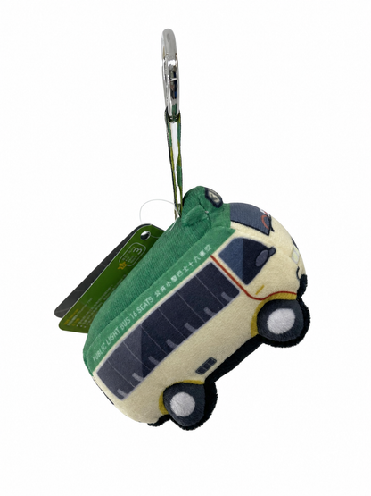 Plushie Planet® - Hong Kong Transport Series - Hong Kong Minibus (Green) Keychain (香港交通系列 - 綠色專線小巴吊飾)