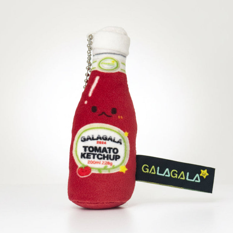 Plushie Planet® - Seasoning Series - Tomato Ketchup Keychain (調味料系列 - 茄汁仔吊飾)