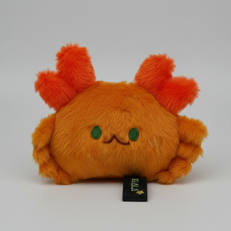 Plushie Planet® - Ocean Animal Series - Crab Keychain (海洋生物系列 - 螃蟹仔吊飾)