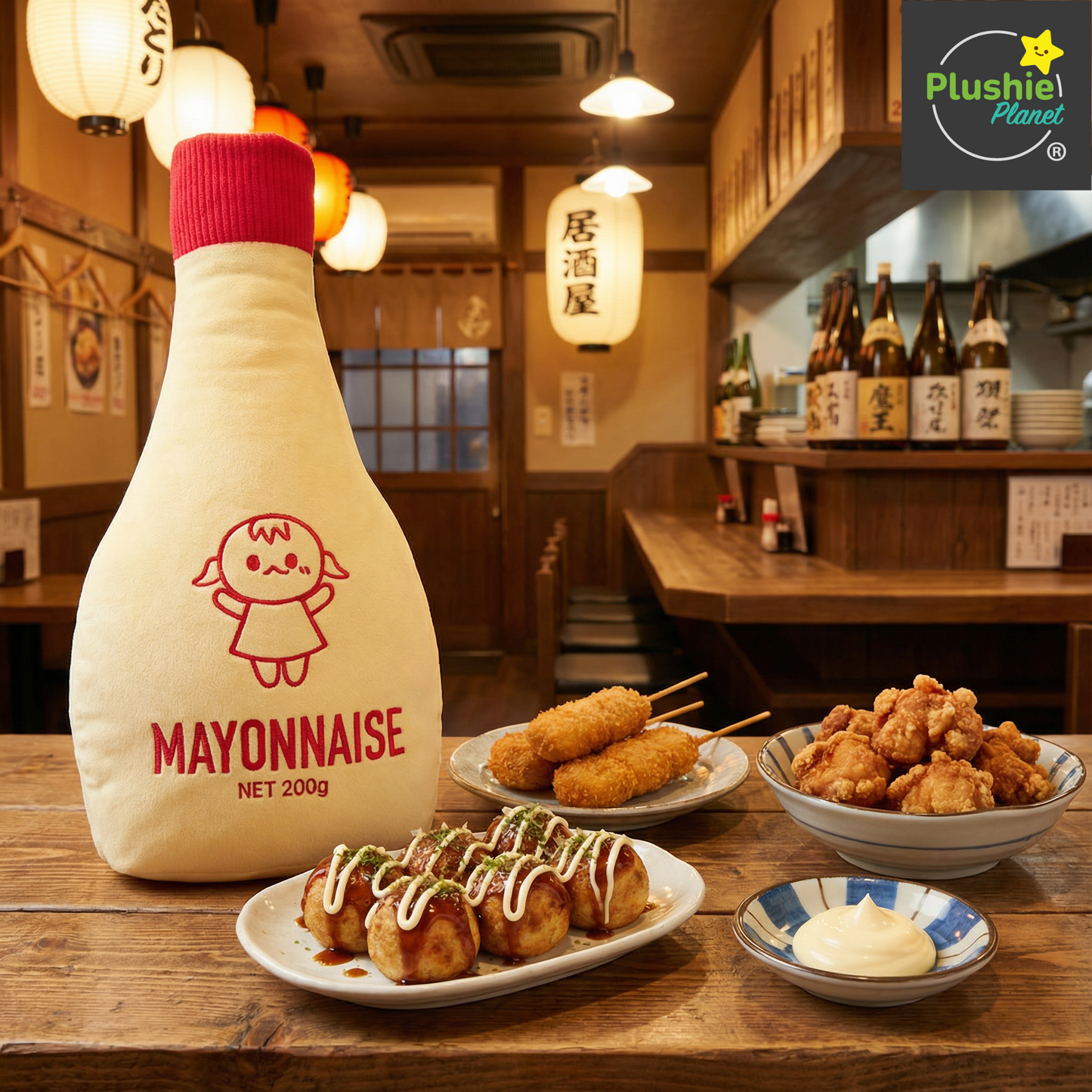 Plushie Planet® - Seasoning Series - Mayonnaise Doll (調味料系列 - 沙律醬妹妹公仔)