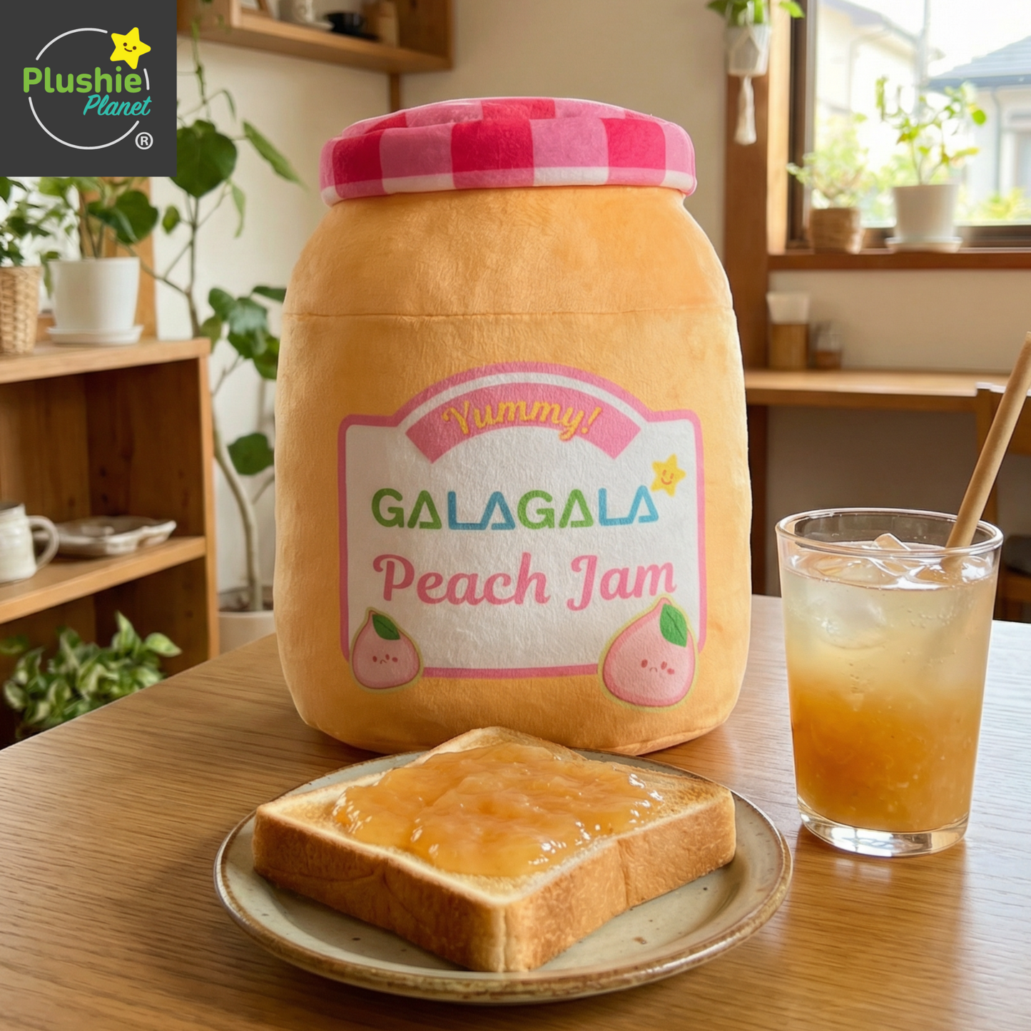 Plushie Planet® - Seasoning Series - Peach Jam Doll (調味料系列 - 桃子果醬公仔)