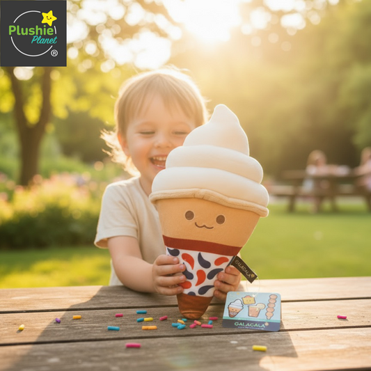 Plushie Planet® - Hong Kong Snack Series - Ice Cream Doll (香港小食系列 - 軟雪糕公仔)
