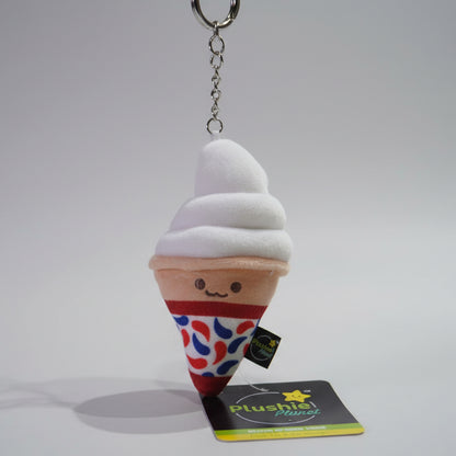 Plushie Planet® - Hong Kong Snack Series - Ice Cream Keychain (香港小食系列 - 軟雪糕吊飾)