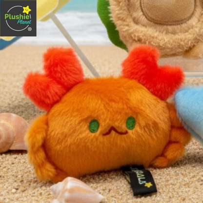 Plushie Planet® - Ocean Animal Series - Crab Keychain (海洋生物系列 - 螃蟹仔吊飾)