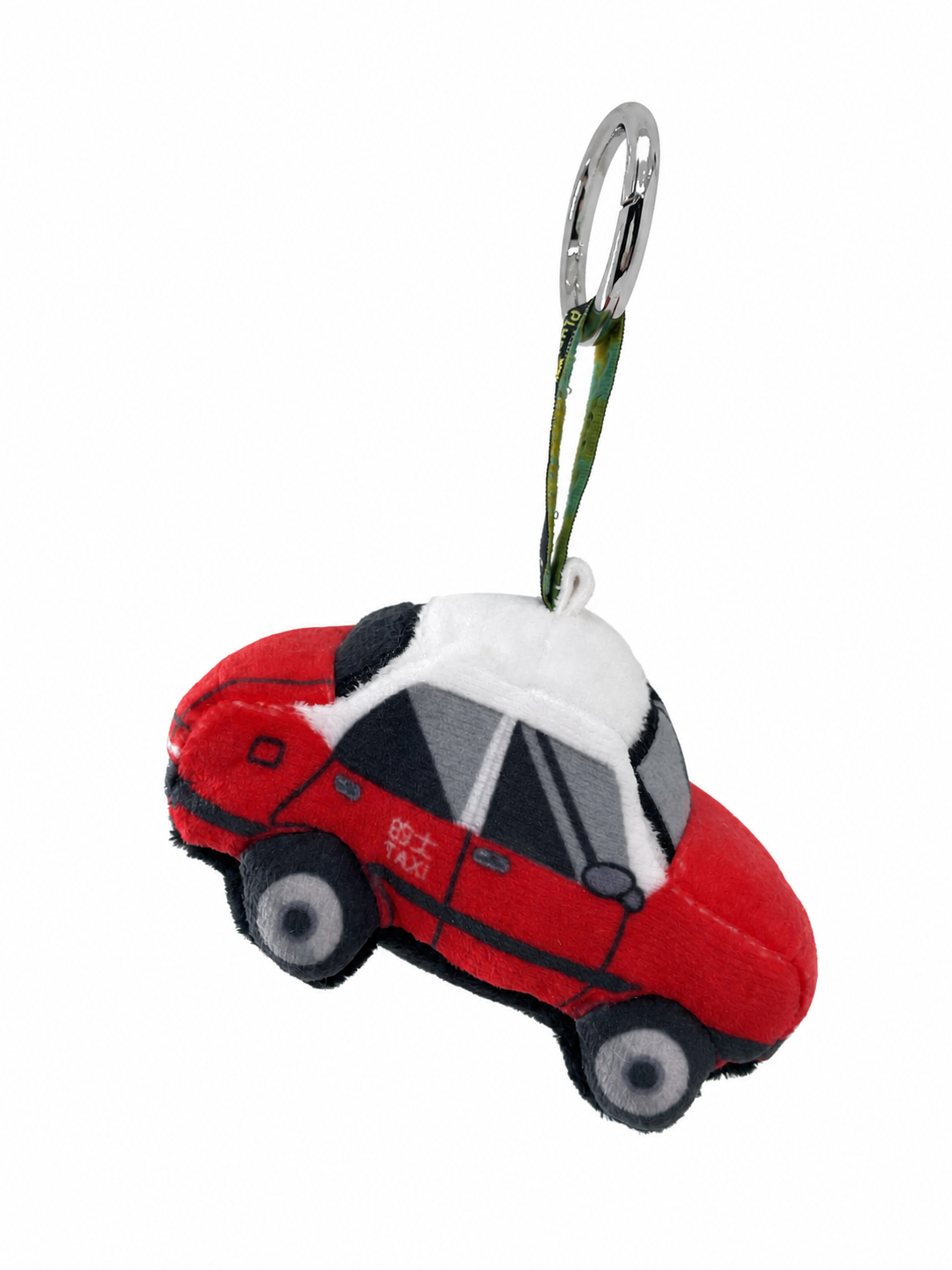 Plushie Planet® - Hong Kong Transport Series - Hong Kong Taxi (Red) Keychain (香港交通系列 - 紅色的士吊飾)