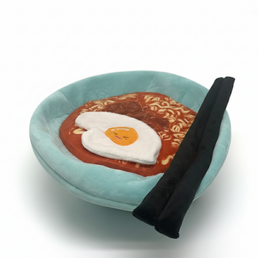 Plushie Planet® - Hong Kong Snack Series - Satay Beef Noodles Plush (香港小食系列 - 沙爹牛麵公仔)